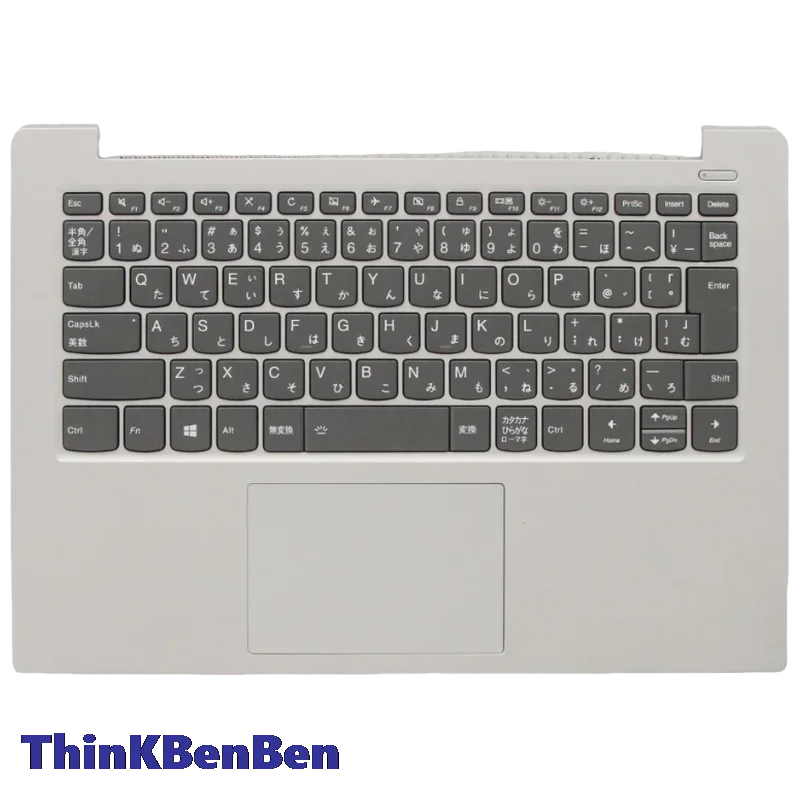 

JP Japanese Platinum Grey Keyboard Upper Case Palmrest Shell Cover For Lenovo Ideapad S340 14 14IWL 14API 14IIL 14IML 5CB0S18552
