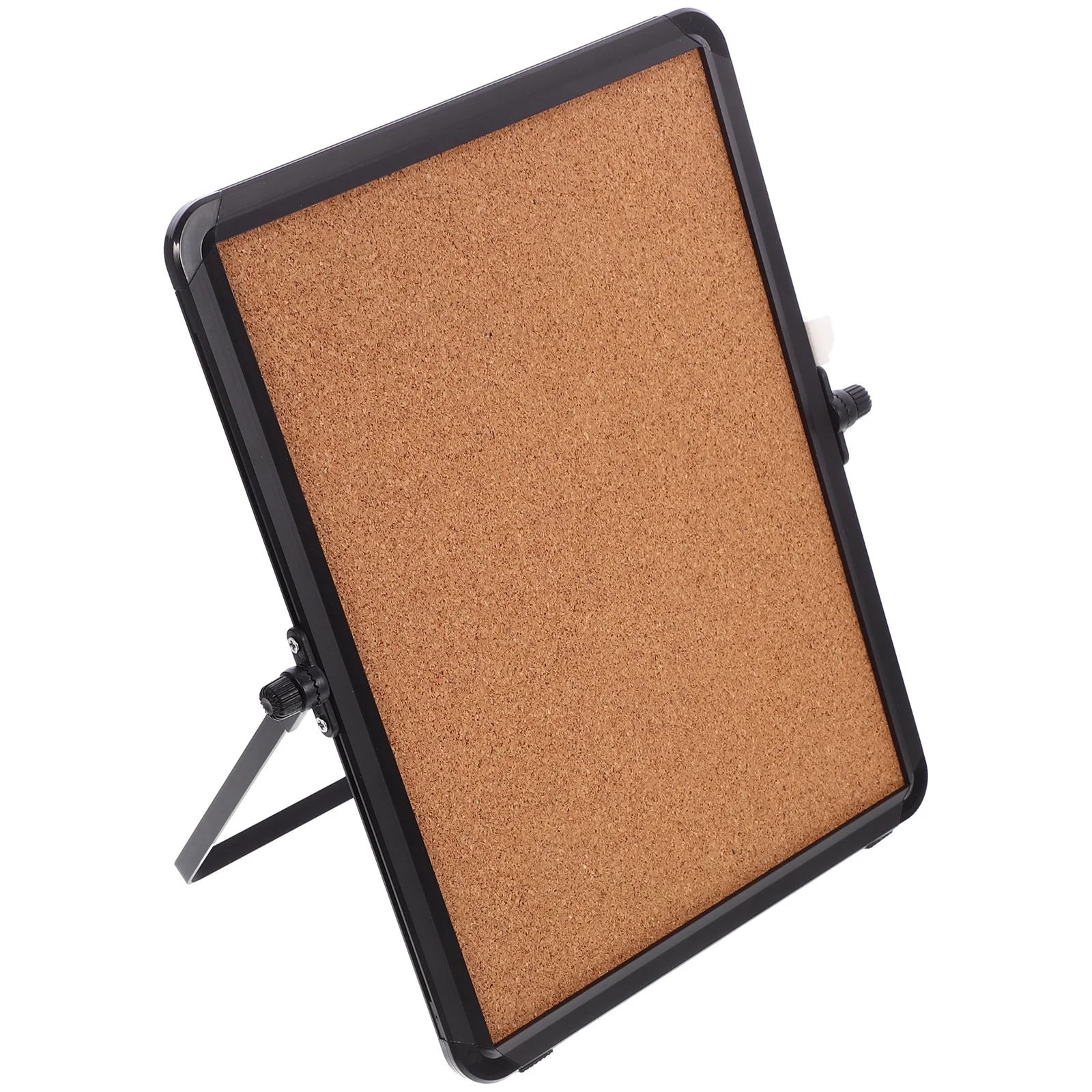 Stylish Cork Bulletin Board for Office Desk Rotating Desktop Decor Message Board Memo Notice Corkboard Organizer Functional