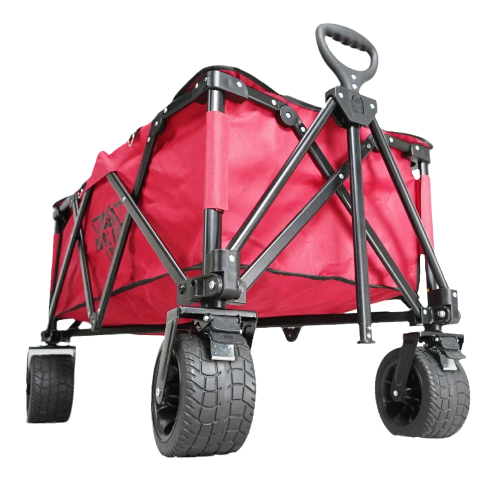 Heavy Duty Hand Cart Trolley Collapsible Camping Folding Wagon Foldable Portable Trolleys Beach Cart