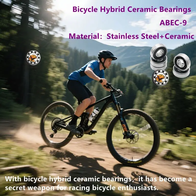 1/2/4/6/8/10PCS 606RS 6x17x6mm Hybrid Ceramic Si3N4 Ball Bearing Bicycle Drum Bearing& Hub Bearing -Lower Friction, Higher Speed