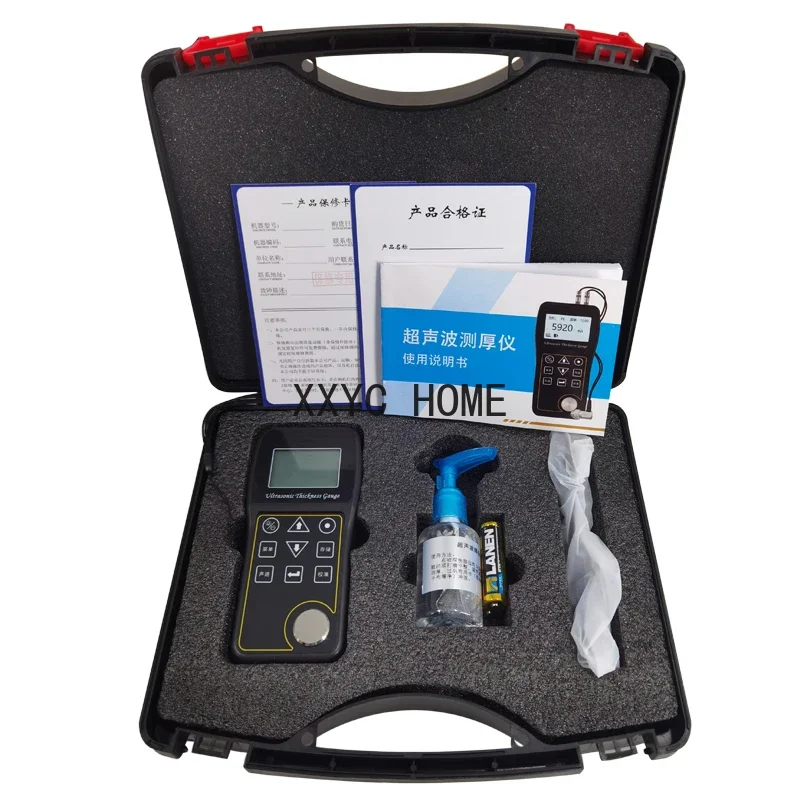 

High Precision Ultrasonic Thickness Gauge Glass Stainless Steel Plate Plastic Metal Pipe Wall Thickness Gauge