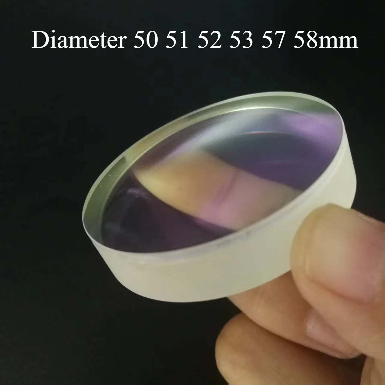 50 51 52 53 58mm Double Glued Achromatic Objective Green Film Is Used for DIY Refraction Astronomical Telescope Accessories