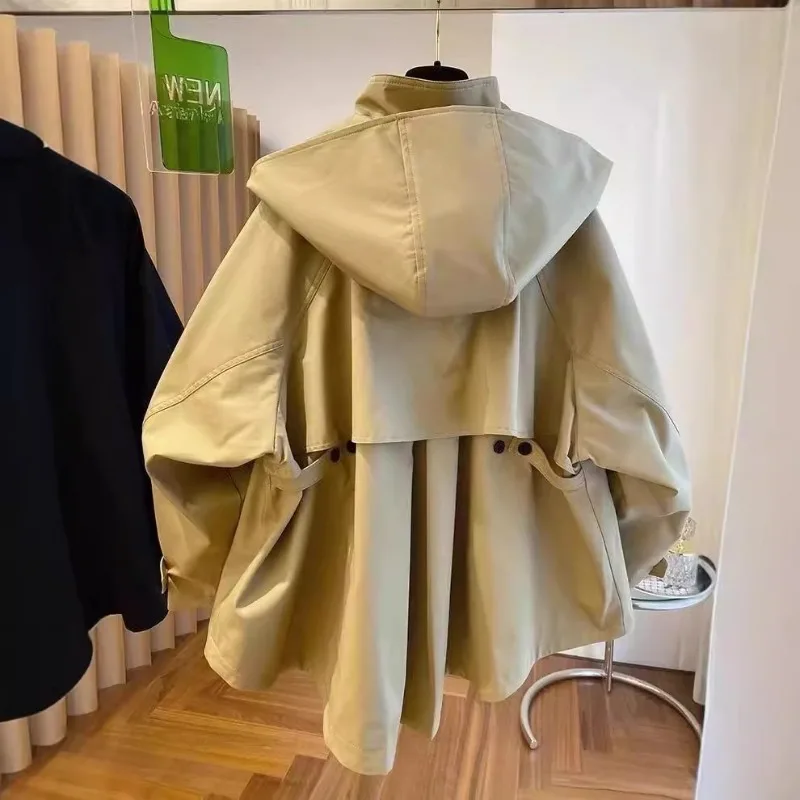 UNITIM Teens Girls Trench Coat 2026 Autumn Children Girls Hooded Jackets Casual 2-14Yrs Junior Girls Long Sleeve Outerwear Coat