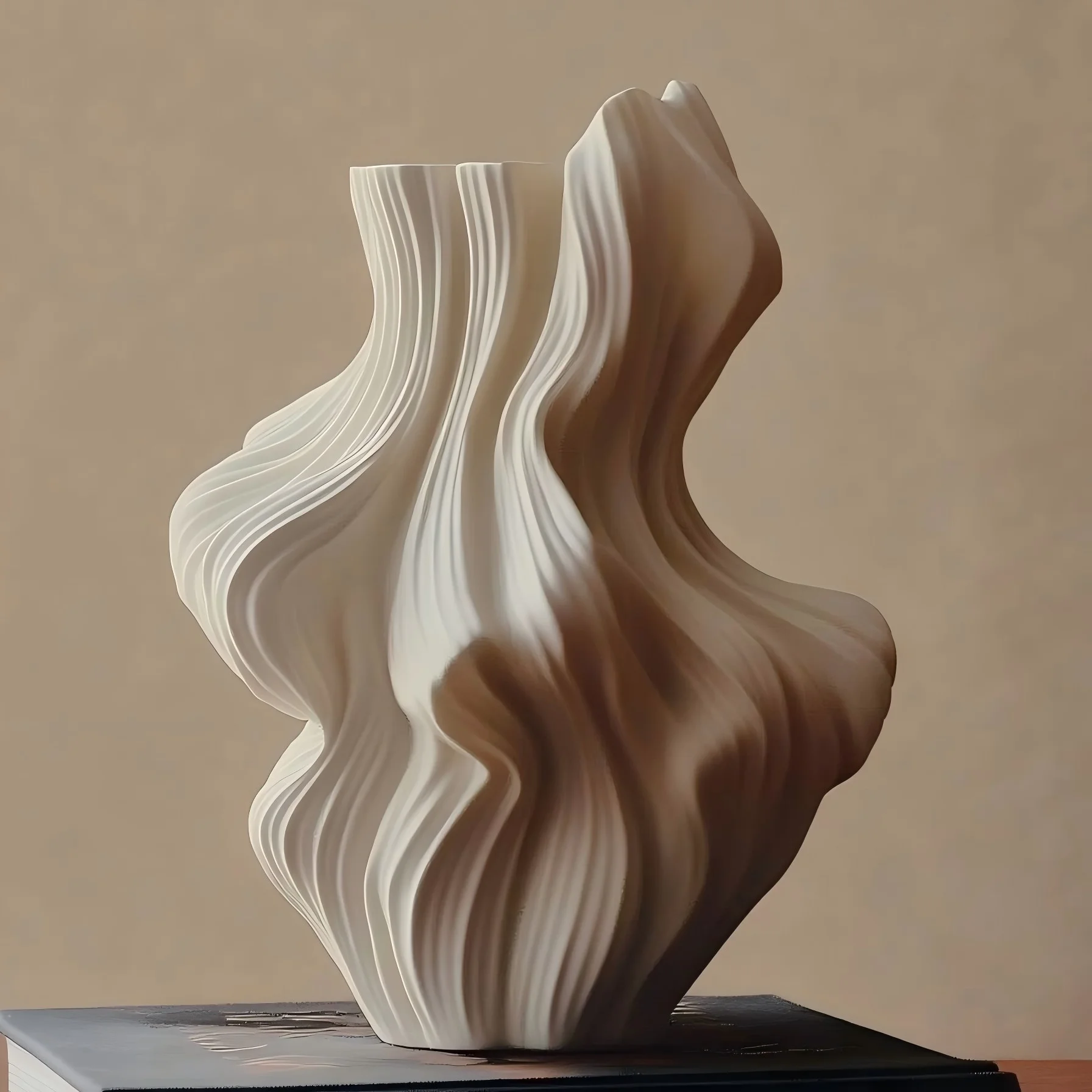 Nordic Luxury Ceramic Artificial Flower Vase Home Living Room Flower Arrangement Ornaments Water-borne Abstract Ceramic Vase