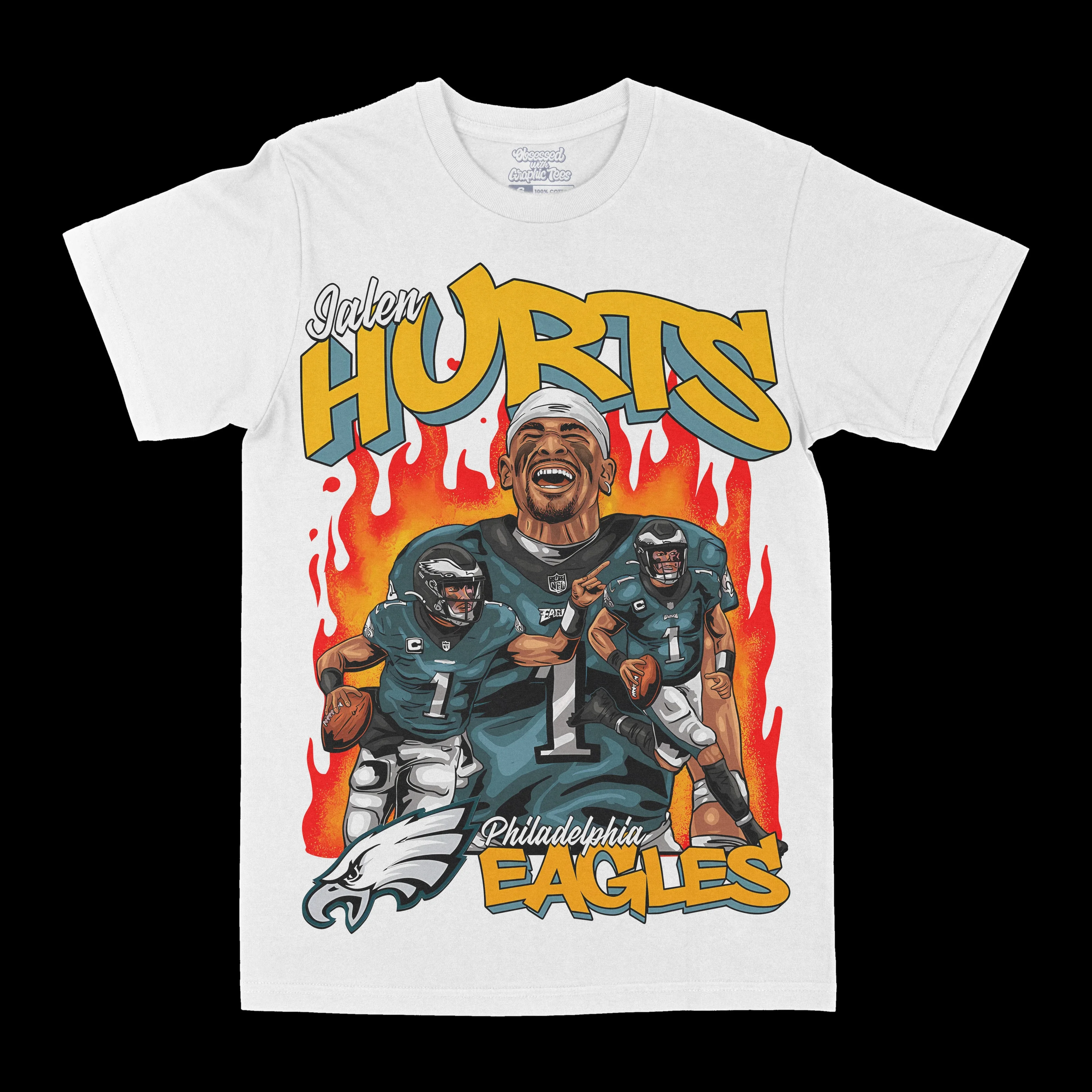 Jalen Hurts Football Cotton T-Shirt