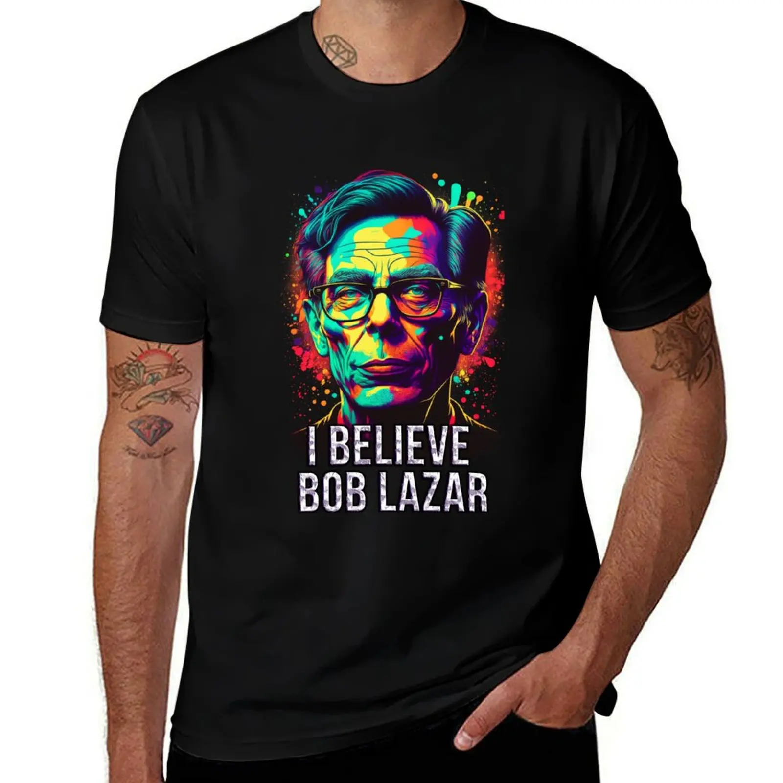 

I Believe Bob Lazar T-Shirt Casual Graphic Print Tee