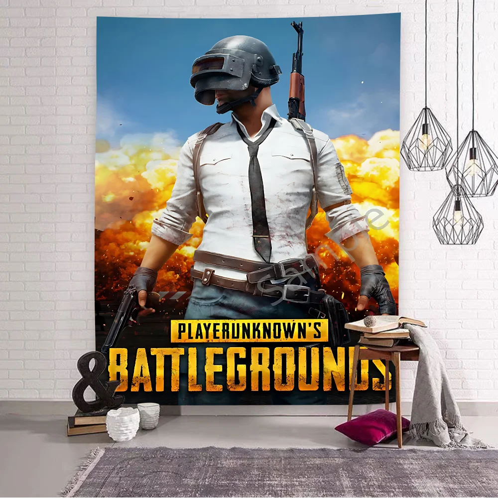 

Popular Game P-Playerunknown B-Battleground P-PUBG Theme Background Happy Birthday Party Decoration Poster Banner