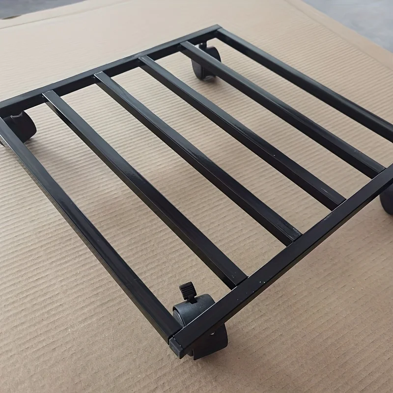 Robuster Pflanzenwagen aus Metall mit feststellbaren Rädern, All-Terrain-Wagen für den Innen- und Außenbereich für Garten, Lager.