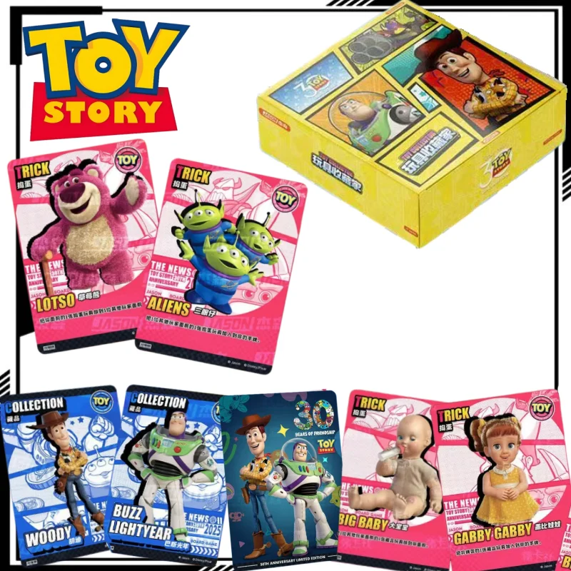

Toy Story 30th Anniversary Collectible Card Cartoon Buzz Lightyear Card Anime Merchandise Holiday Gift Trendy Toy Desktop Game