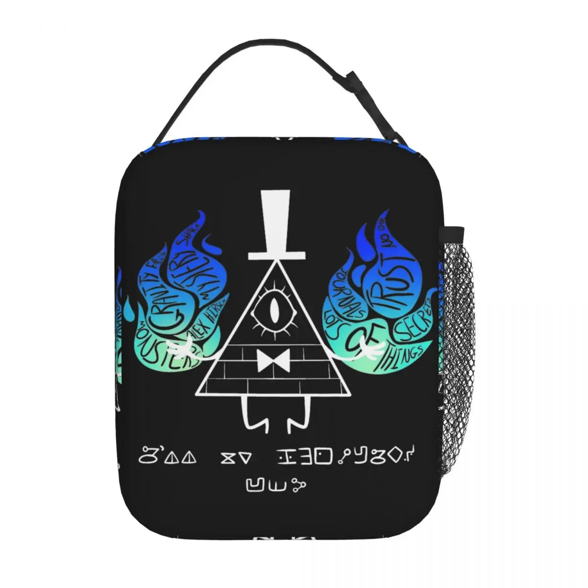 Insulated Lunch Bag Bill Cipher Gravitys Falls Merch Storage Food Box INS Trendy Cooler Thermal Bento Box For Outdoor