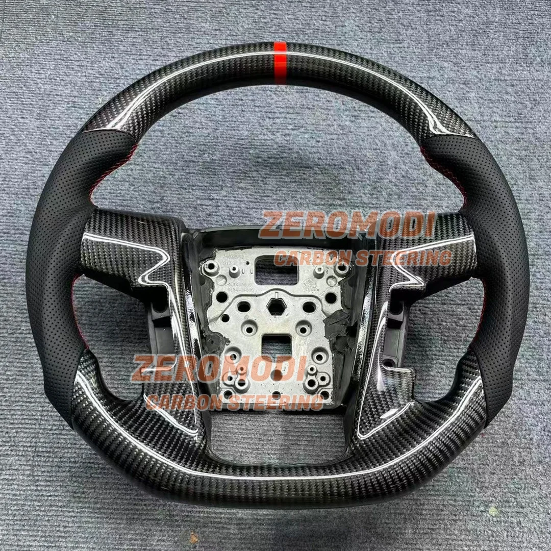 Replacement Custom Real Carbon Fiber Steering Wheel For Ford Raptor F150 F250 Auto Modified Interior Steering Part