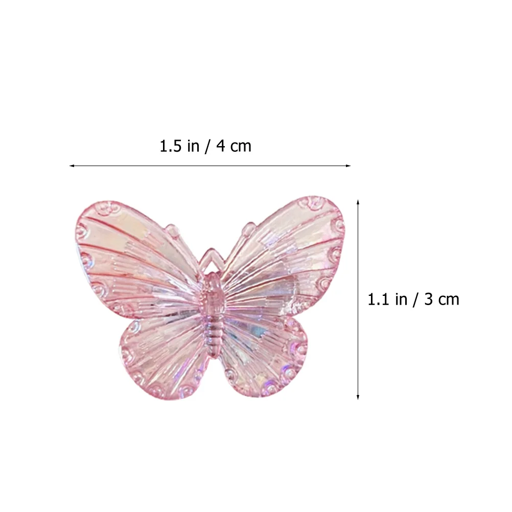

10 Pcs Bow Hairpin Small Butterfly Claw Clips Mini Accessories Girls Kawaii Hair Decorations Elegant Wedding Banquets Prom