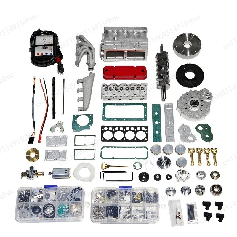 26CC Miniature Inline Four-Cylinder Engine Model Main Unit CDI Starting Kit Full Engine Accessories Set