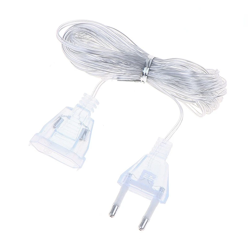 Multipurpose EU/US Plug For Christmas LED String Light Extender Wire Light String Extension Cable Standard Power Extension Cord