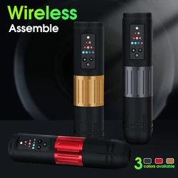 Wireless Tattoo Pen Machine 1600mAh Battery Rotary Tattoo Machine Powerful Coreless Motor Tattoo Liner Shader for Tattoo Body Ar