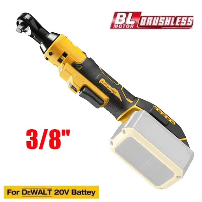 

Electric Ratchet Wrench 220N.M Cordless Driver 3/8'' Impact Removal Screw Nut Repair Power Tools for Dewalt 18V 20V Battery