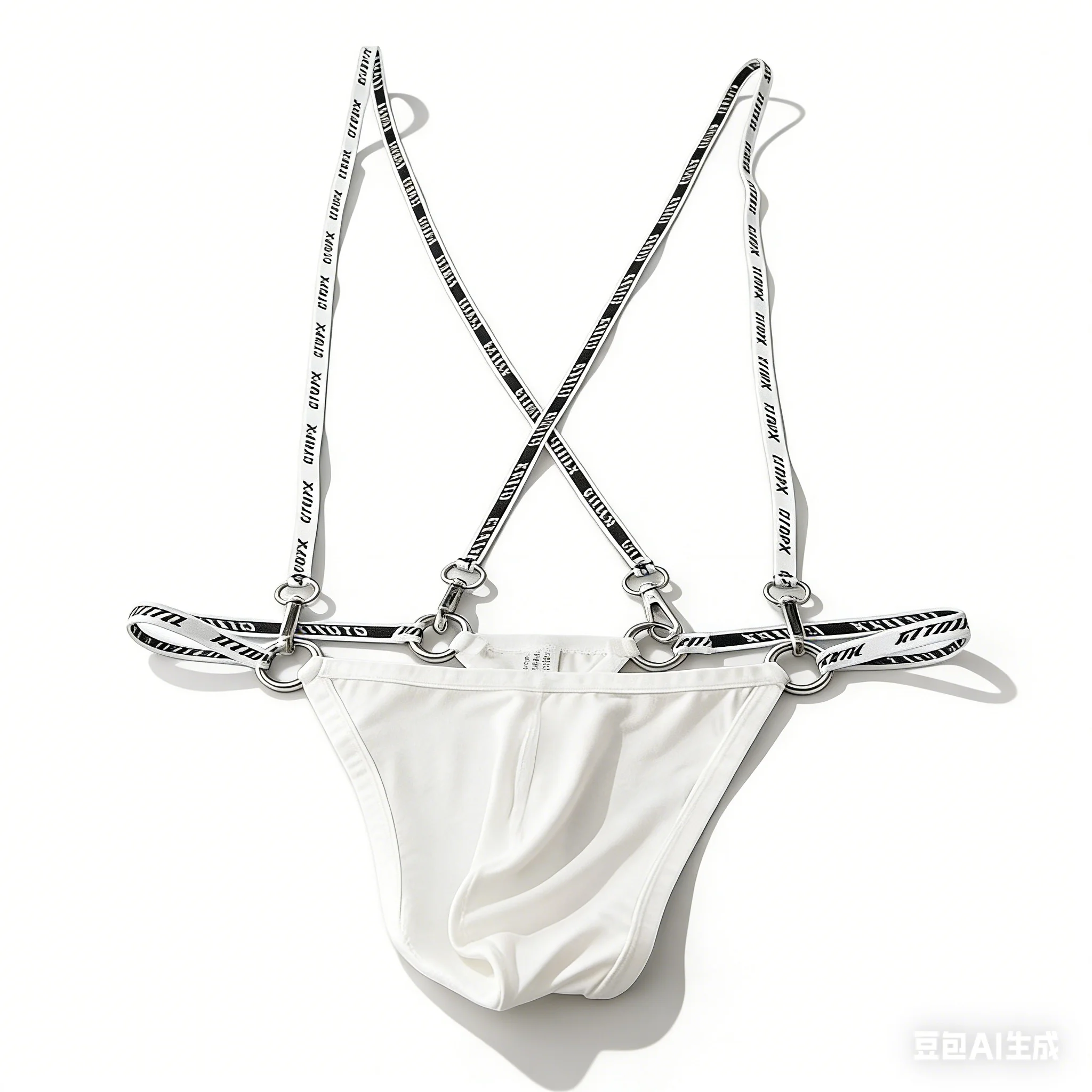 

Metal Buckle Suspender Thong for Men Underwear Gay Erotic Low-Rise Fashion Style Butt-Lifting Sexy U-Convex Pouch Bodysuit Brief