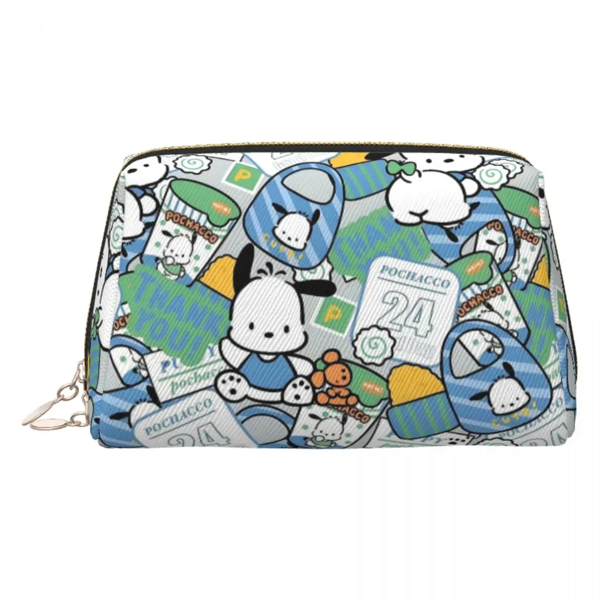 

Custom Anime Pochacco Travel Cosmetic Bag for Women Cartoon Toiletry Makeup Organizer Lady Beauty Storage Dopp Kit