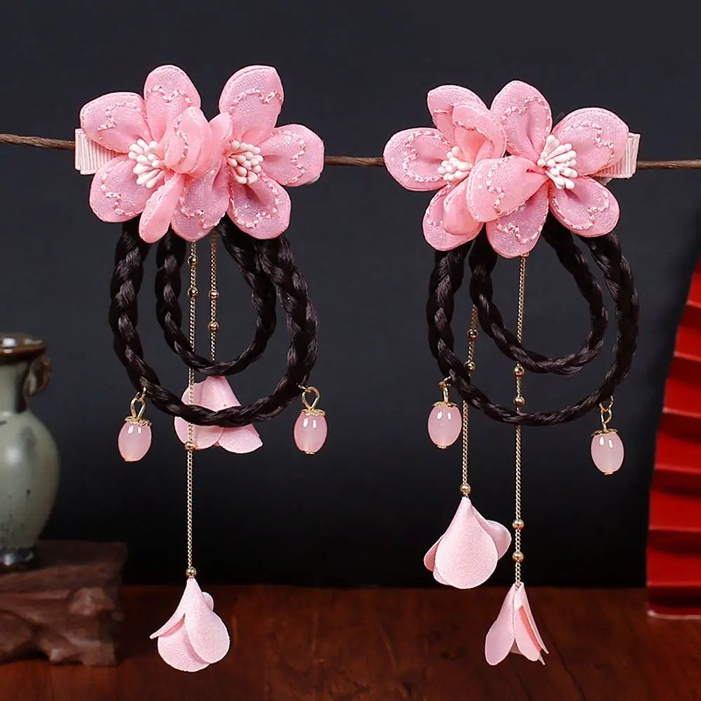 

Chinese Style Hair Clip Pearl Red Hanfu Headdress Baby Wig Hairpin New Year Headdress Child Hair Accessories Bow Hair Clip
