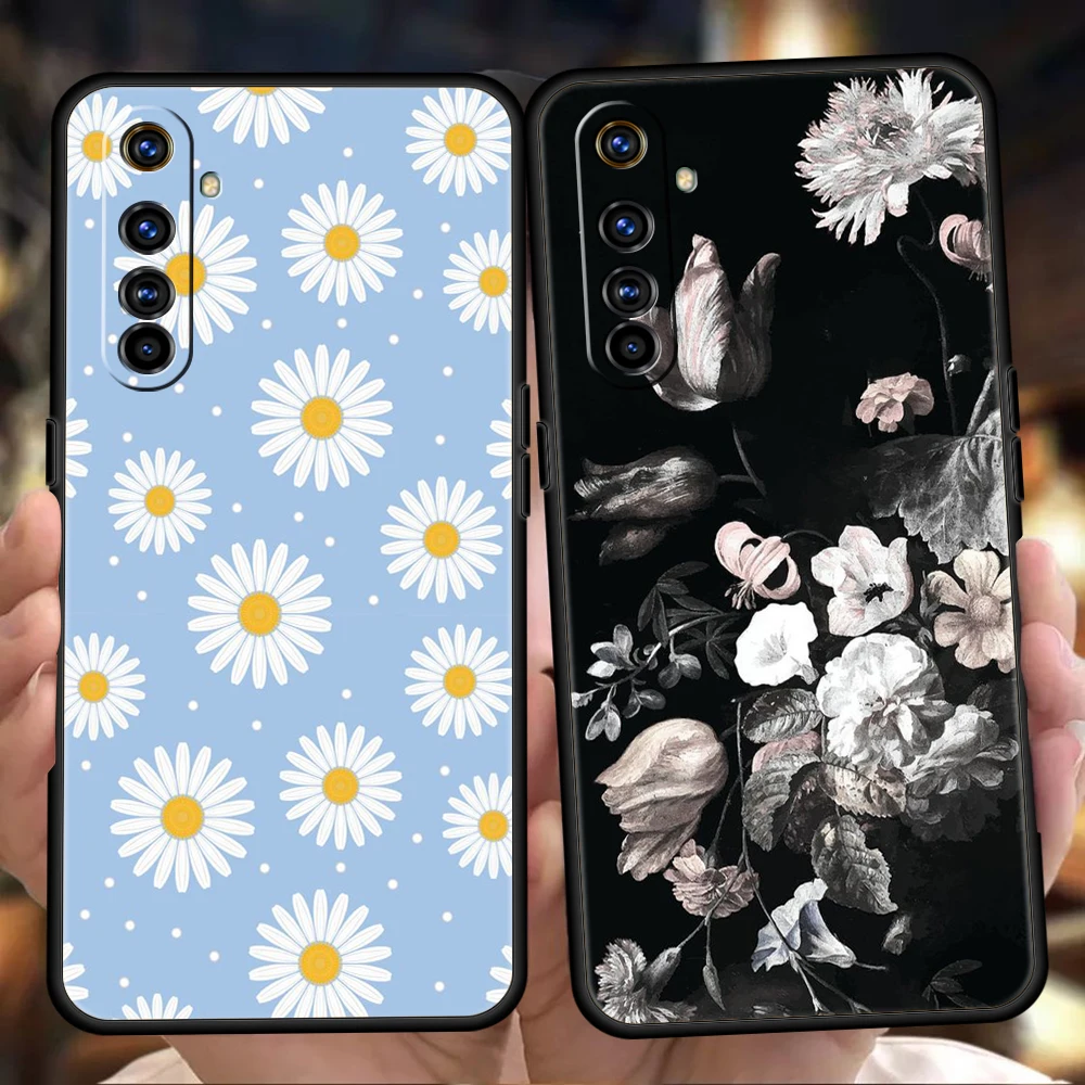 

Flower Silicone For Realme 9 Pro GT2 6 7 8 10 C11 C21Y C25 C35 GT Neo 2 3 3T Pro Plus 5G Shockproof Phone Cover Fundas Coque Bag