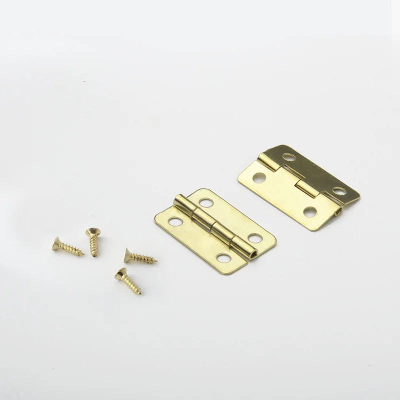 270 ° Metalen Scharnier Tiny Golden Mini Kleine Scharnier Voor 1/12 Huis Miniatuur Kast Meubelbeslag Afgeronde Hoek Ijzer Scharnier