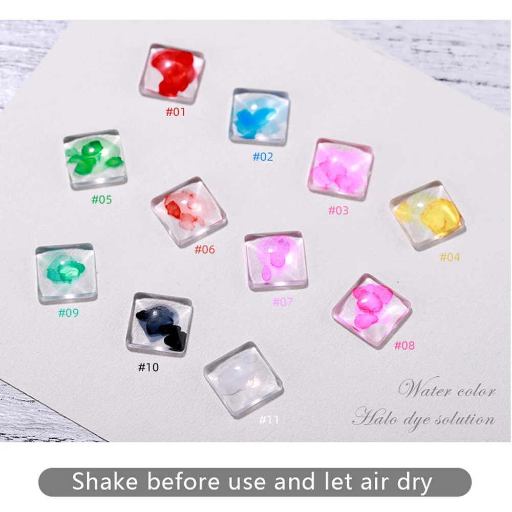 

Vendeeni 12 Colors/set Water Color Blossoming Gel Nail Polish Soak Off UV LED Ink Painting Transparent Manicure Nail Varnish