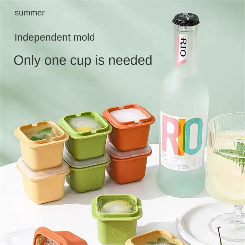 Reusable Creative Large Ice Block Mold Maker Whiskey Spherical Mould Food Grade Mold Container Home Bar Party Maker Tools