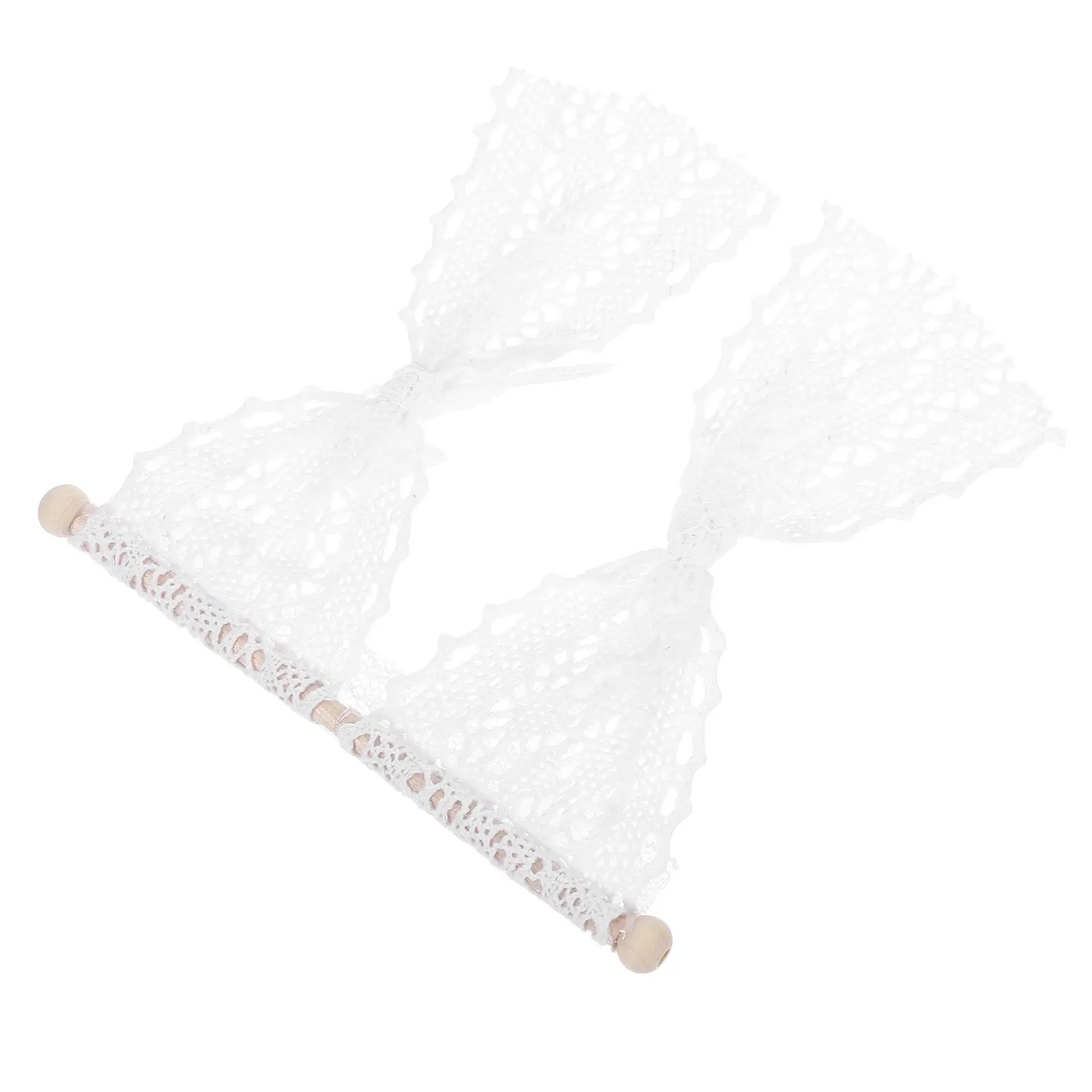 

Миниатюрная кружевная занавеска для окна миниатюрного домика, аксессуар для декора, тонкая работа, элегантный дизайн, декор для миниатюрной комнаты, DIY