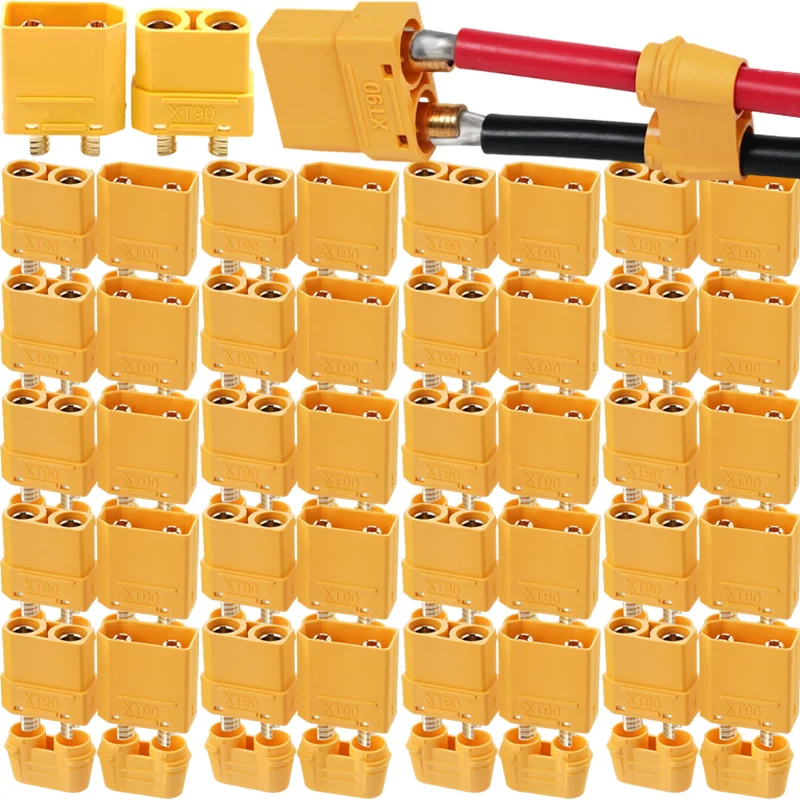 XT90 التوصيل الموز ذكر موصل سالب سلك كابل محطات المقابس ل RC يبو بطارية الطائرة بدون طيار قارب سيارة XT90 موصلات محول