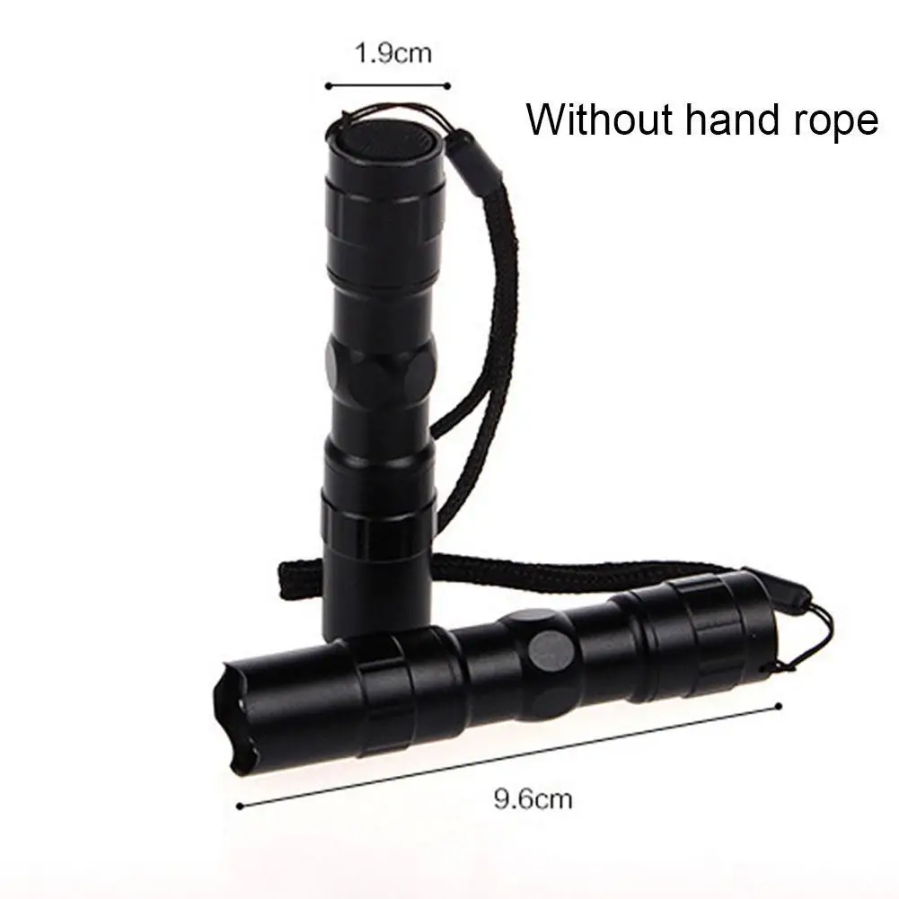 Mini Strong Flashlight LED Portable Pocket Light 3W Aluminum Alloy Waterproof Design Hunting Camping Night Fishing Flashlight