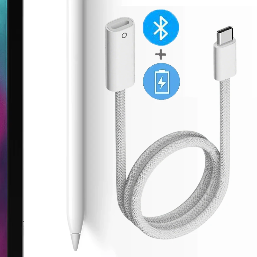 

USB C to Pencil Cable Supports Pairing and Charging of Pencil 1st and I-Pad 10th/11th Generation Type-C iPencil Charger Cord