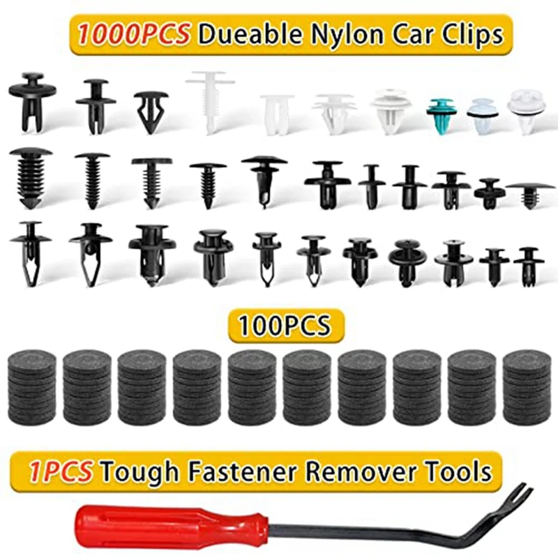 Car Clamps 1101 Pieces Car Door Panel Clips 32 Sizes Body Remover Universal For Ford Toyota Chrysler BMW Benz Nissan Easy To Use