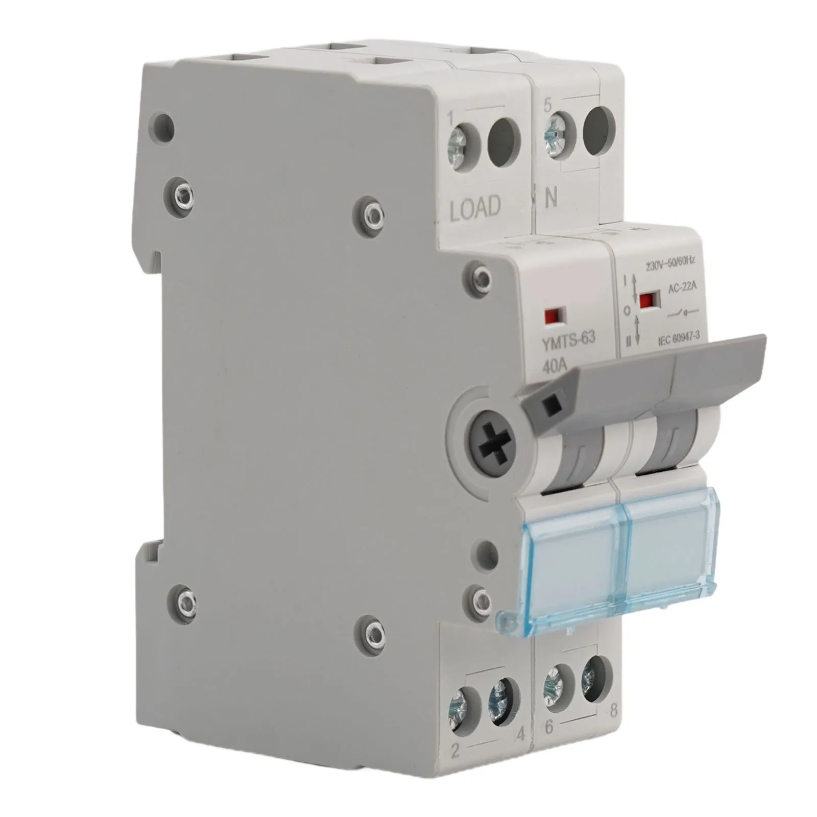 1pcYMTS-63ManualChangeoverTransferSwitch Dual Power Conversion Switch With AC Isolator For Grid And Generator Power Sources