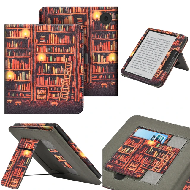 For KOBO Libra Colour/Libra 2/Libra H2O Case with Hand Strap Stand