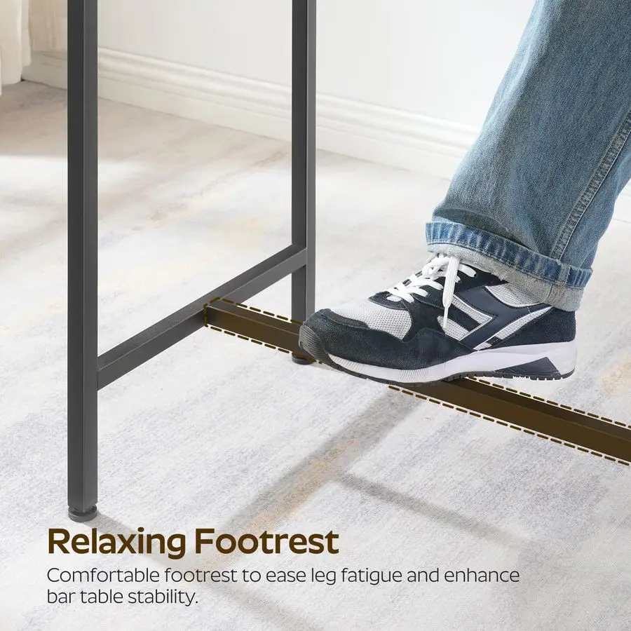 طاولة بار طويلة، طاولة بارتفاع بارض، طاولة عالية، حانة بار مستطيلة، للمطبخ، غرفة المعيشة، غرفة الطعام، المدخل،