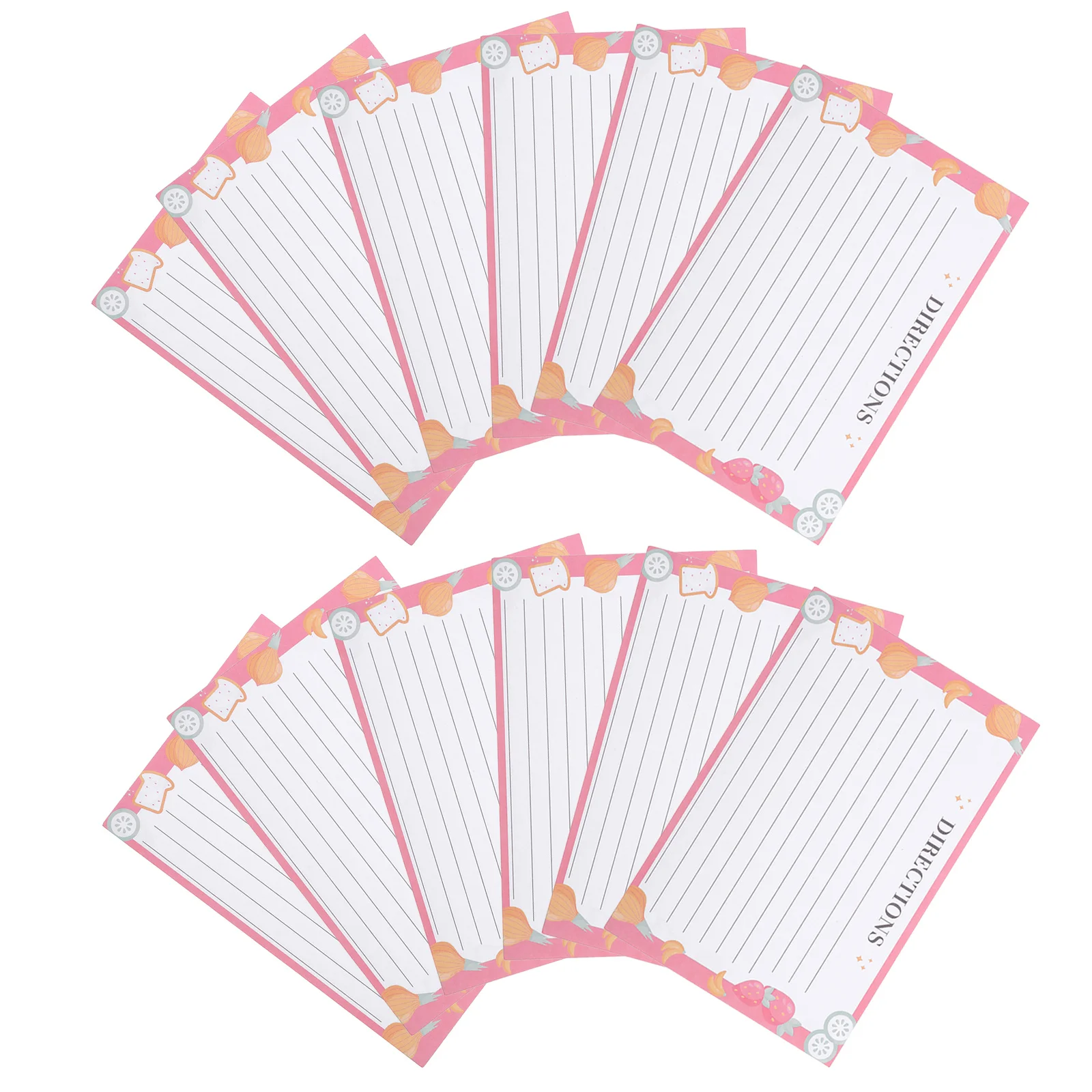 

50Pcs Professional Recipe Card Blank Papers for Wedding Bridal Shower Kitchen Travel Everyday Use Recipe Cards