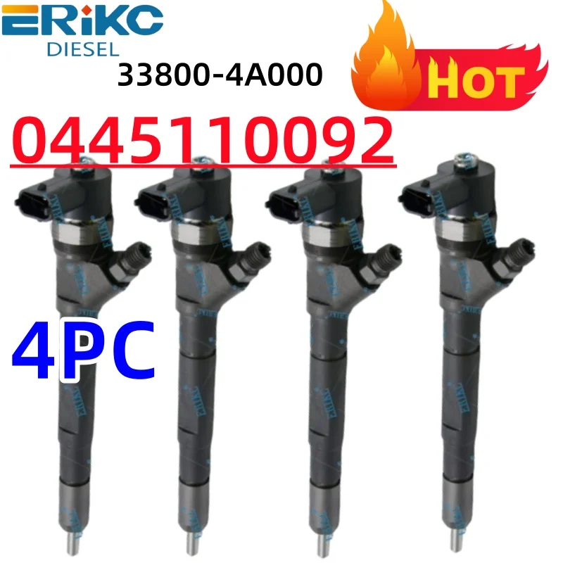 0445110092 0445110279 0445110186 0 445 110 092 33800-4A100 Compatible For HYUNDAI  KIA SORENTO 2.5 CRDi(Nozzle)