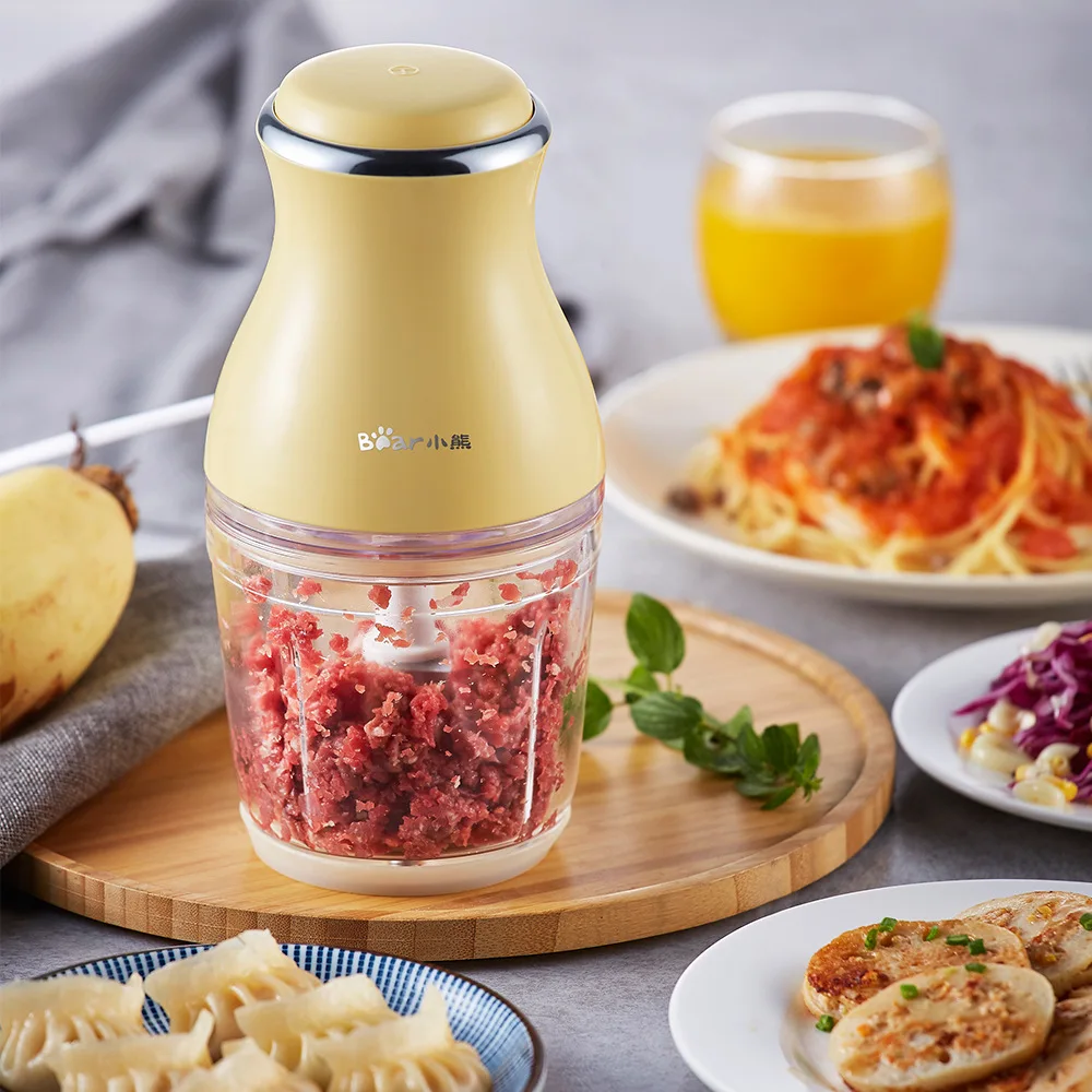 Bear 0.6L Baby Supplementary Food Machine Chopper Mini Meat Grinder Household Multifunctional Electric Cooking Machine 220V