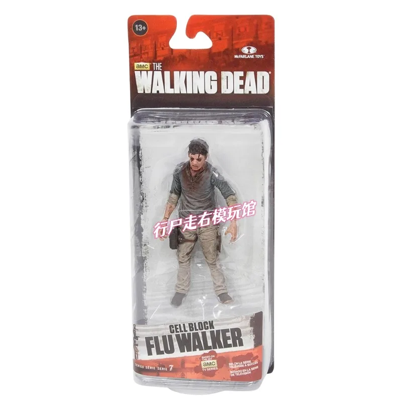 The Walking Dead Flu Zombie Hand-made MacFarlane 5-inch Joint Movable Horror Action Figure Toy