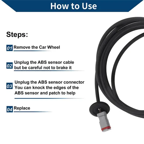 ABS Wheel Speed Sensor ABS Sensor 4410323860 20528660 21247147 For VOLVO FH 12