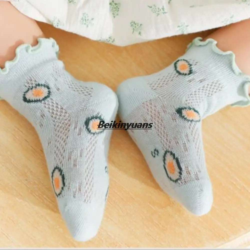 newborn Strawberry thin socks baby sokken girl tube summer breathable cotton socks Toddler thin section girls sokken