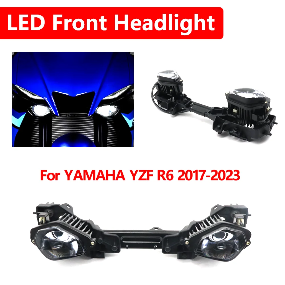 

Motorcycle Light LED Front Headlight For YAMAHA YZF R6 YZFR6 2017 2018 2019 2020 2021 2022 2023 YZF-R6 Headlight