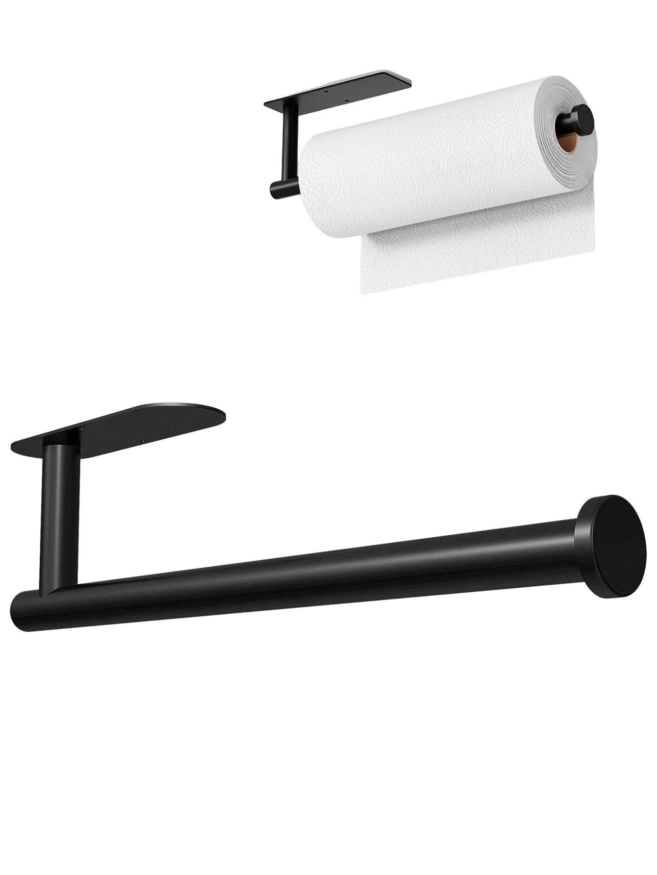 

Under Cabinet Paper Towel Holder for Kitchen, Adhesive Paper Towel Roll Rack for Bathroom Towel, Wall Mounted Paper Towel Rack