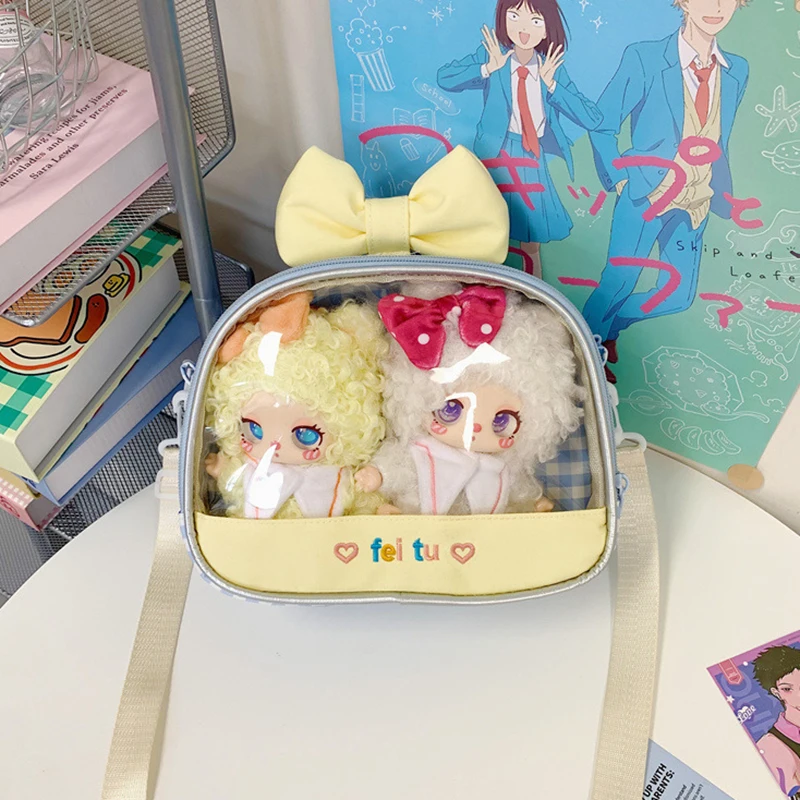 

HAEX Dopamine Women Ita Bags Fashion 2025 DIY Clear Window Doll Show Crossbody Shoulder Bag Aesthetic Kawaii Bow Bolso Mujer