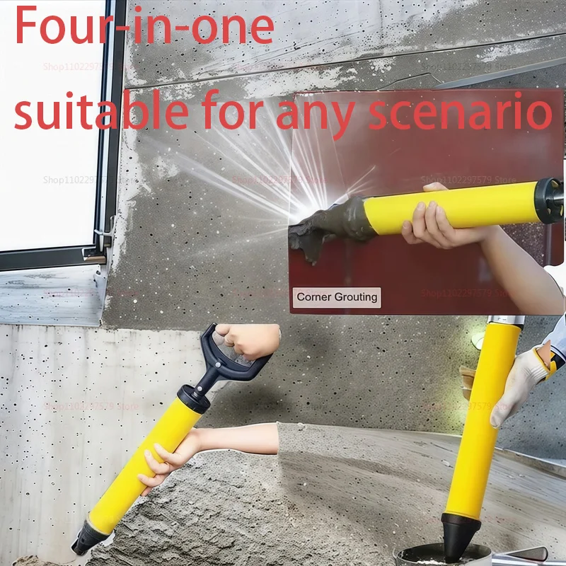 قضيب السد بندقية مع 4 فوهات أدوات يدوية الحشو بندقية الاسمنت الجير مضخة الحشو هاون البخاخ الجص ملء أدوات