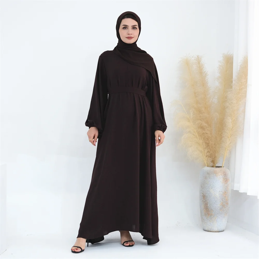 Robe musulmane élégante pour femmes, Abaya rose, Dubaï, Arabe, Turquie, Robes modestes, Eid Ramadan, Vêtements islamiques, Nouveau, 2024