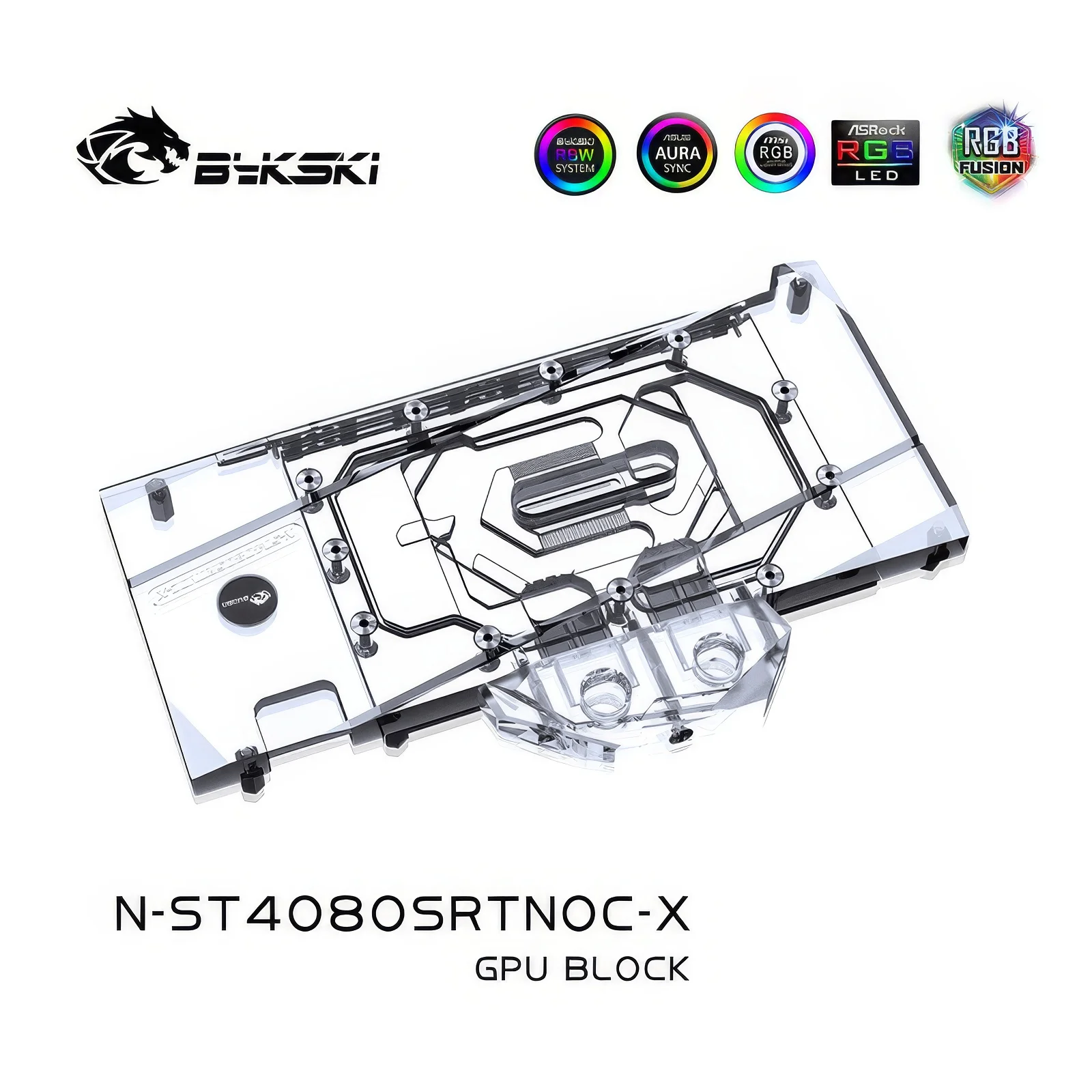 Imagem -04 - Bloco Gpu de Resfriamento de Água Bykski para Zotac Rtx 4080 Super16g Trinity-oc N-st4080srtnoc-x