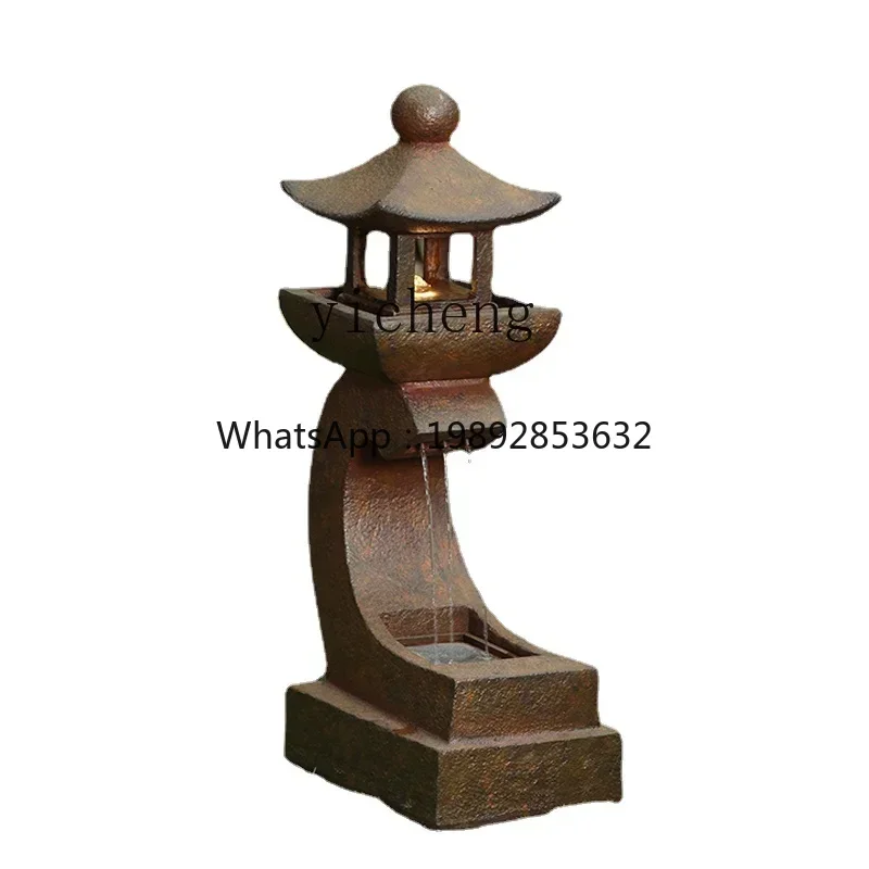 LL Chinese Style Flowing Water Ornaments Falling Courtyard Outdoor Circulation Water System Landscape Home Decoration
