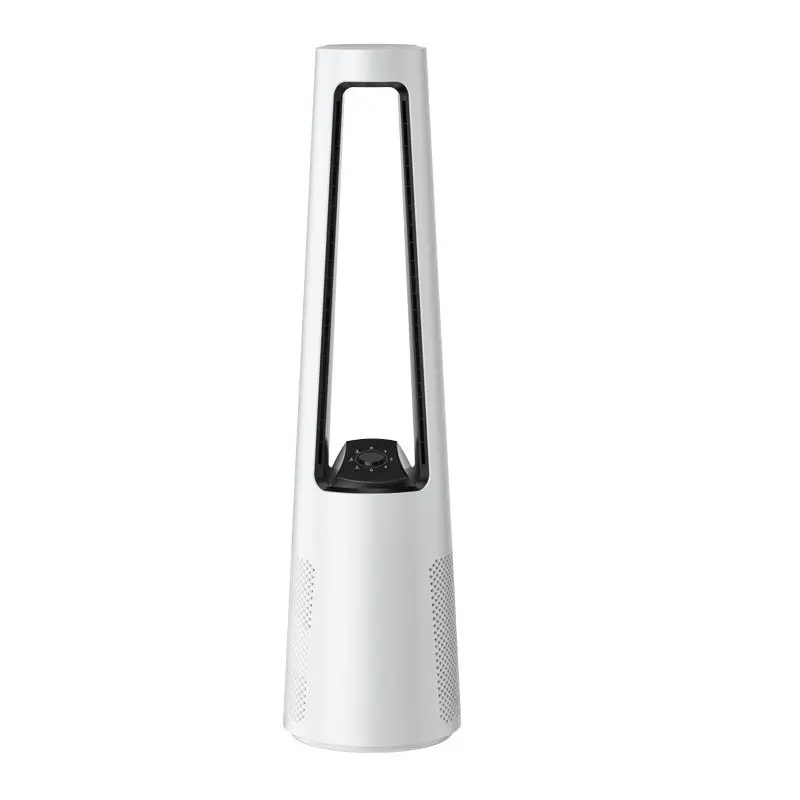 Cooling fan bladeless fan household intelligent variable frequency electric fan light sound vertical
