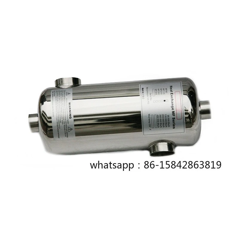 Swimming pool spa cold and hot water heat exchanger stainless steel  heat exchanger swimming pool tube heat exchanger